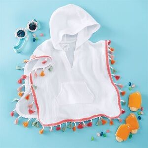 Mud pie white Tassel cover up NWT